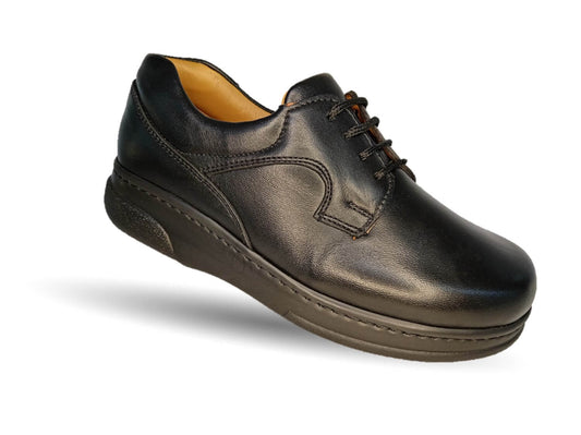 Zapato Terapéutico para pie Diabético o Lastimado de piel de cordero Terapie 100 Negro para mujer