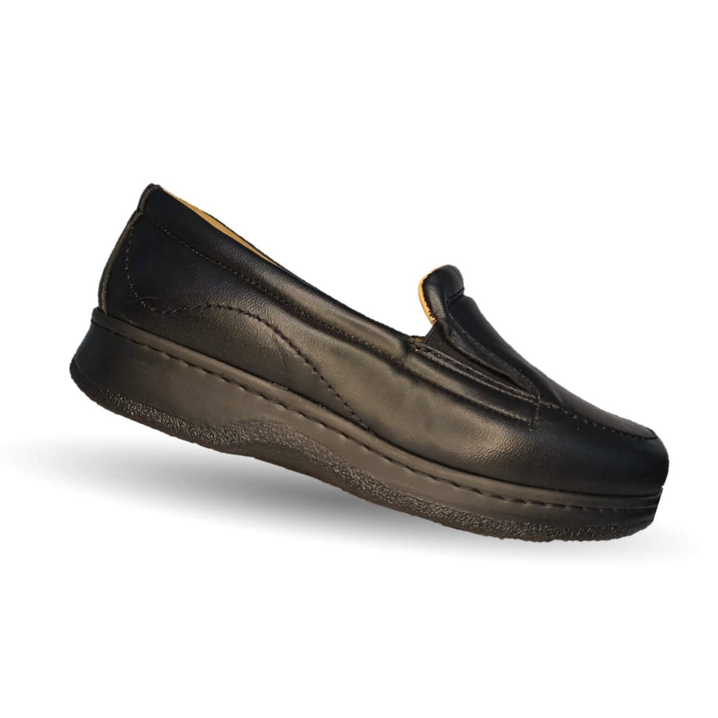 Zapato Terapéutico para pie Diabético o Lastimado de piel de cordero Terapie 108 Negro para mujer