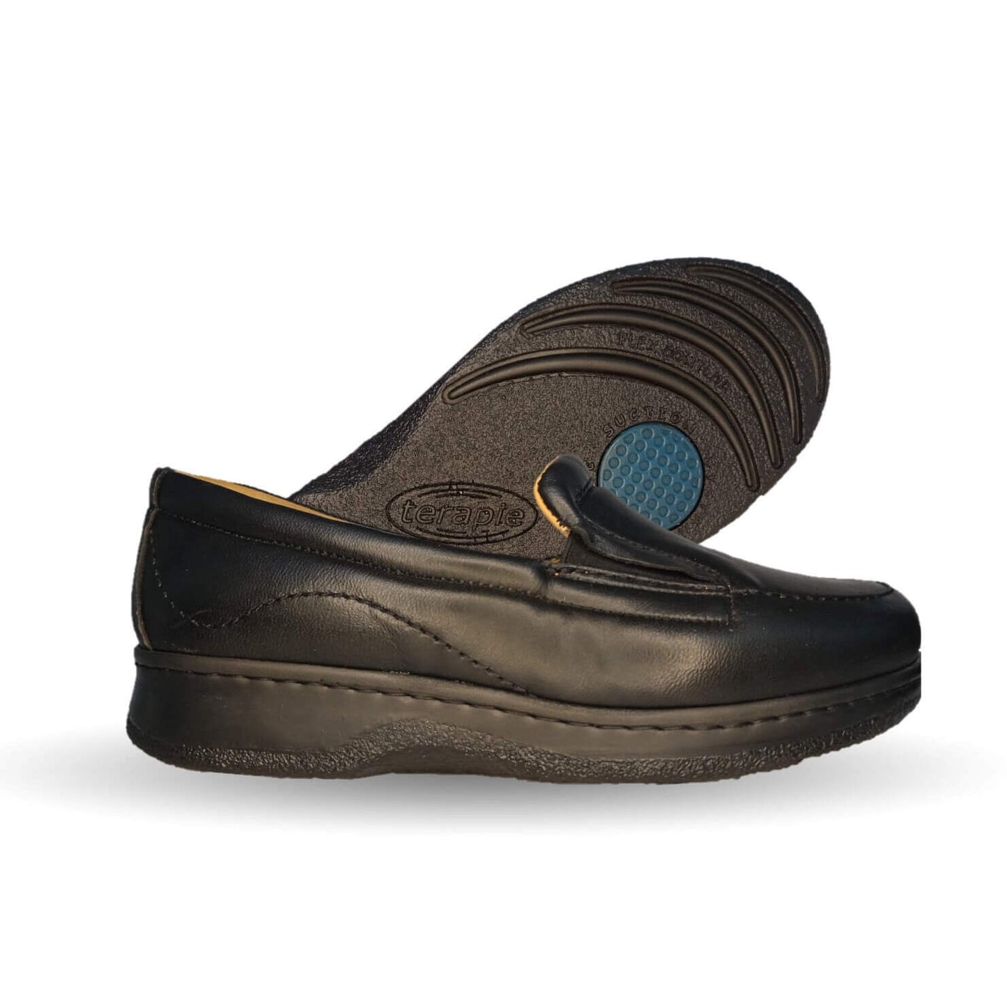 Zapato Terapéutico para pie Diabético o Lastimado de piel de cordero Terapie 108 Negro para mujer