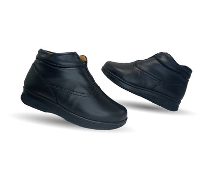 Zapato Terapéutico tipo Bota para pie Diabético o Lastimado de piel de cordero Terapie 149 Negro para mujer