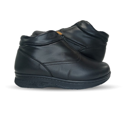 Zapato Terapéutico tipo Bota para pie Diabético o Lastimado de piel de cordero Terapie 149 Negro para mujer