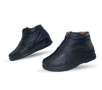 Zapato Terapéutico tipo Bota para pie Diabético o Lastimado de piel de cordero Terapie 149 Negro para mujer