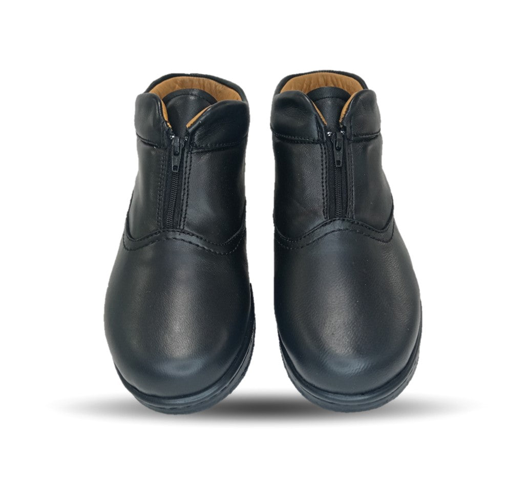 Zapato Terapéutico tipo Bota para pie Diabético o Lastimado de piel de cordero Terapie 149 Negro para mujer