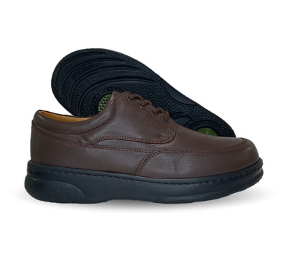 Zapato Terapéutico para pie Diabético o Lastimado de piel de cordero Terapie 204 Café para hombre