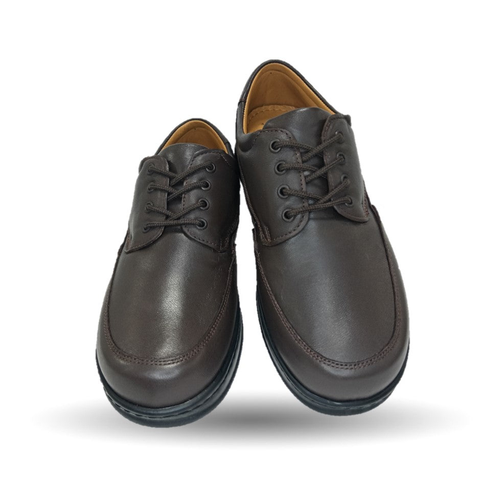 Zapato Terapéutico para pie Diabético o Lastimado de piel de cordero Terapie 204 Café para hombre