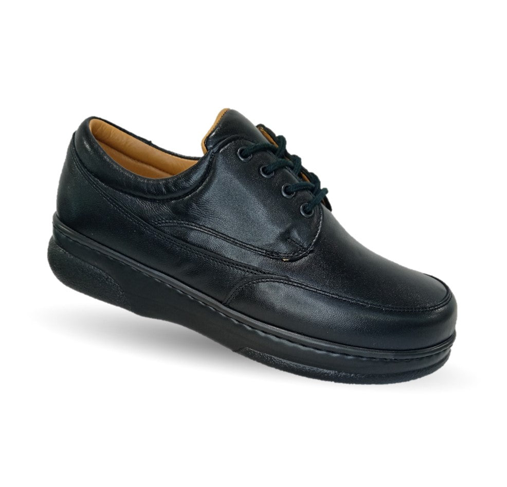 Zapato Terapéutico para pie Diabético o Lastimado de piel de cordero Terapie 204 Negro para hombre