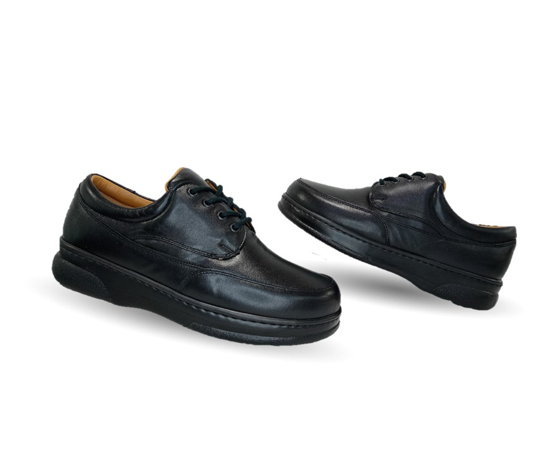 Zapato Terapéutico para pie Diabético o Lastimado de piel de cordero Terapie 204 Negro para hombre