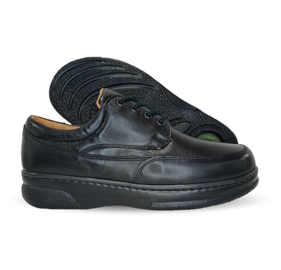 Zapato Terapéutico para pie Diabético o Lastimado de piel de cordero Terapie 204 Negro para hombre