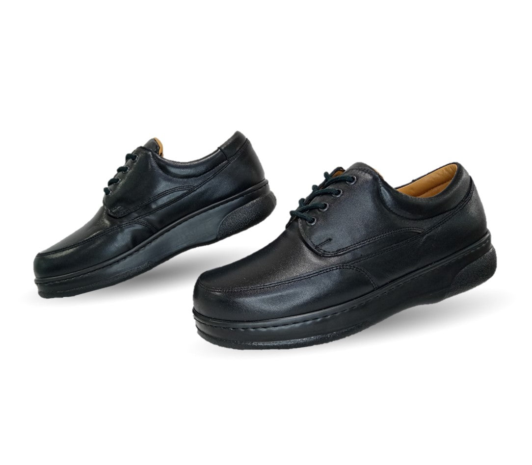 Zapato Terapéutico para pie Diabético o Lastimado de piel de cordero Terapie 204 Negro para hombre