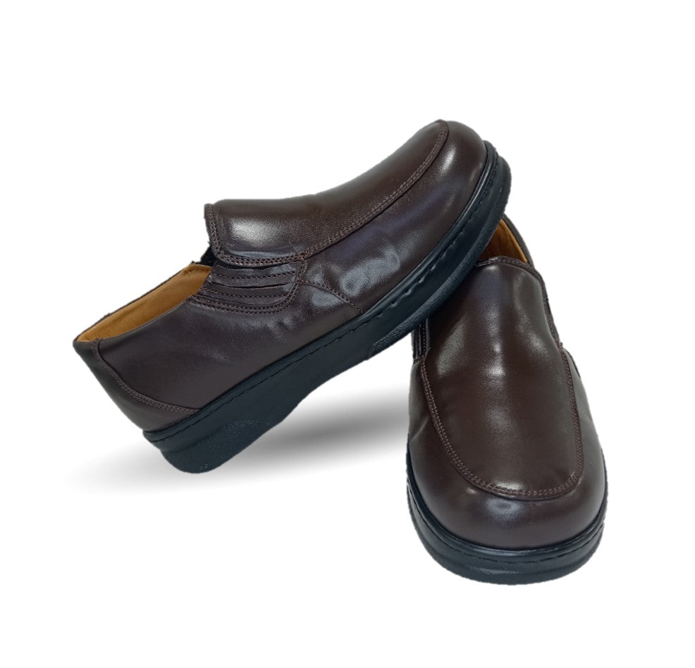 Zapato Terapéutico para pie Diabético o Lastimado de piel de cordero Terapie 208 Café para hombre