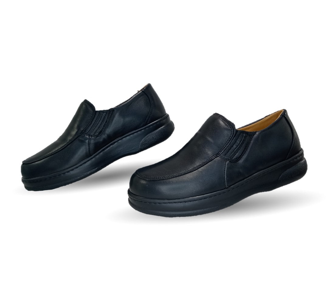 Zapato Terapéutico para pie Diabético o Lastimado de piel de cordero Terapie 208 Negro para hombre