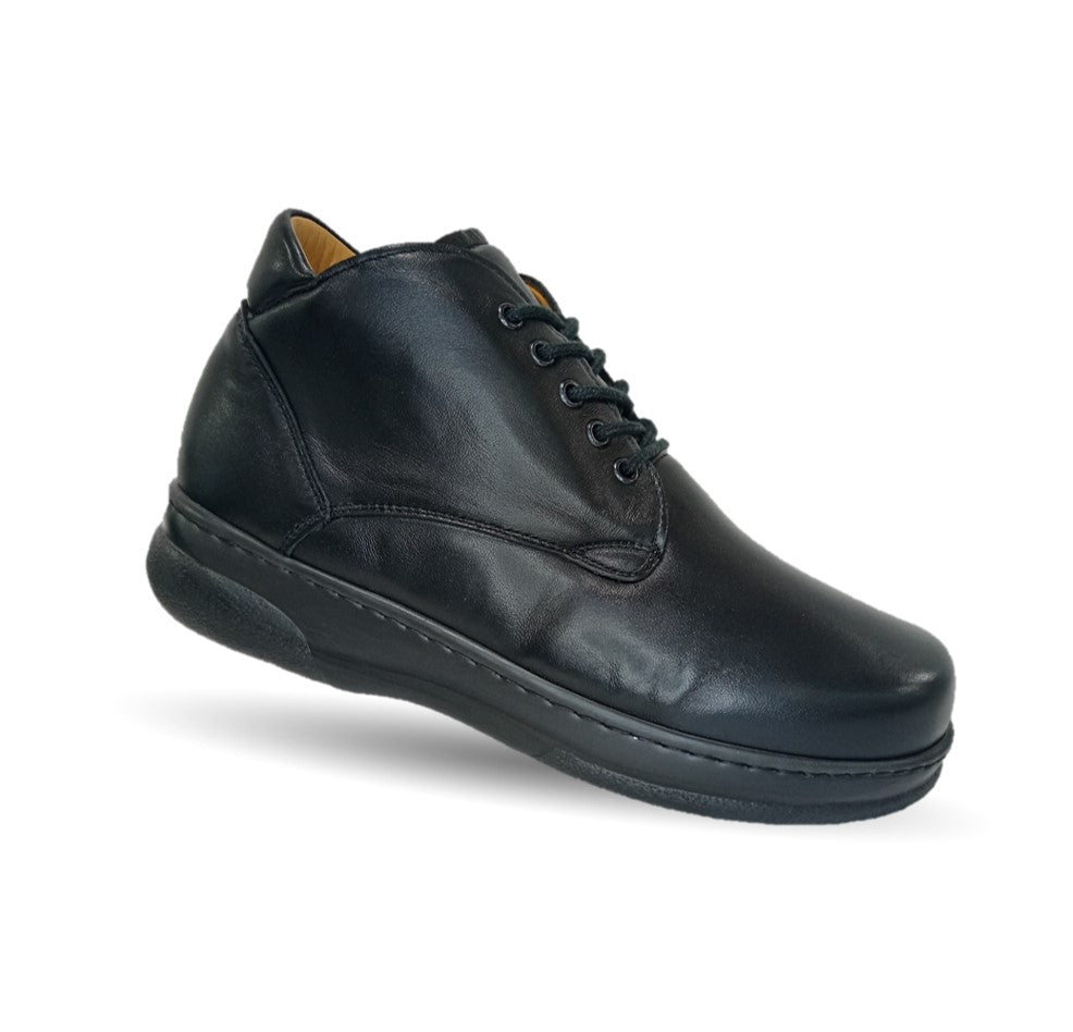 Zapato Terapéutico tipo Bota para pie Diabético o Lastimado de piel de cordero Terapie 209 Negro para hombre