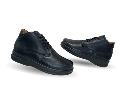 Zapato Terapéutico tipo Bota para pie Diabético o Lastimado de piel de cordero Terapie 209 Negro para hombre