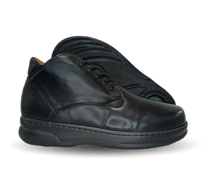 Zapato Terapéutico tipo Bota para pie Diabético o Lastimado de piel de cordero Terapie 209 Negro para hombre