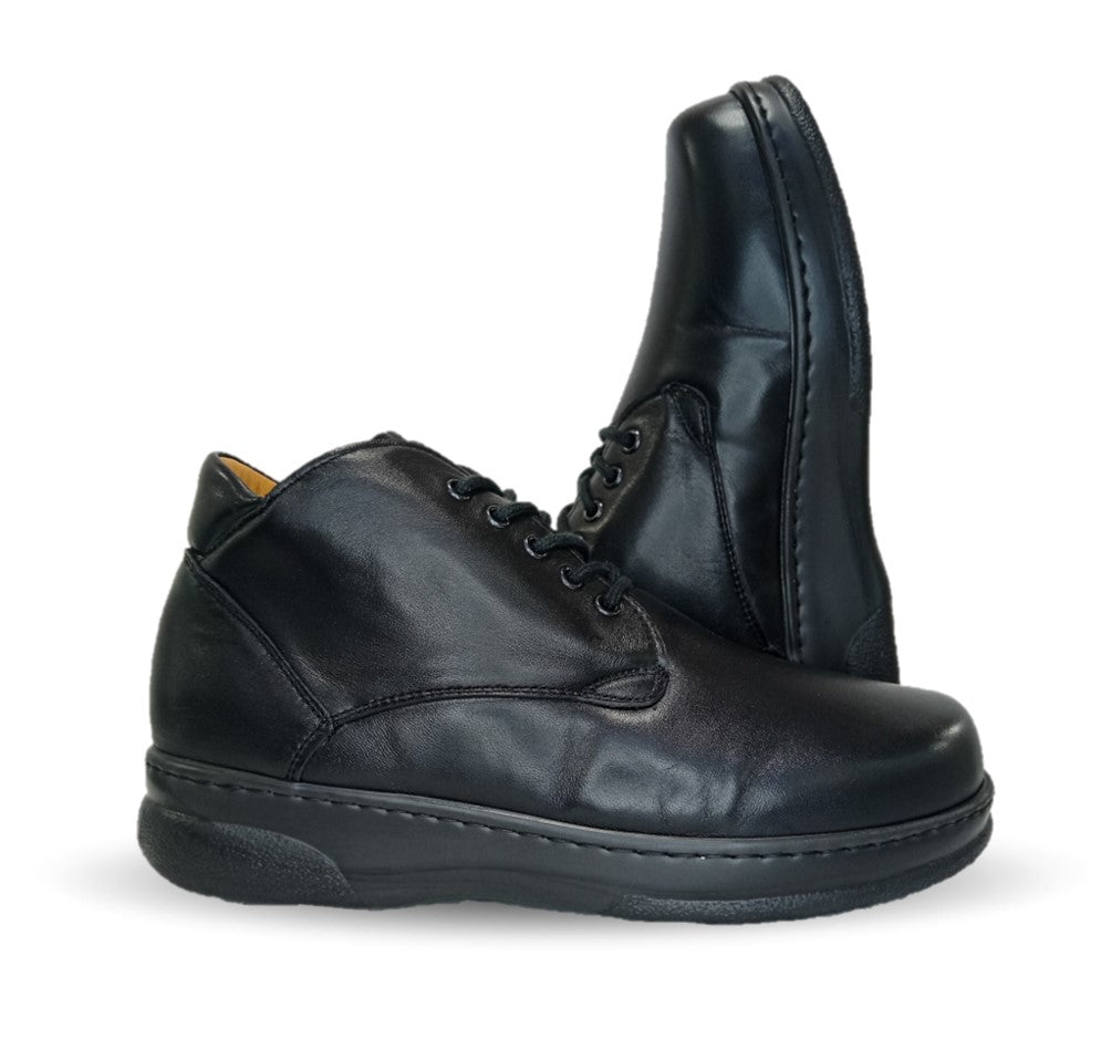Zapato Terapéutico tipo Bota para pie Diabético o Lastimado de piel de cordero Terapie 209 Negro para hombre