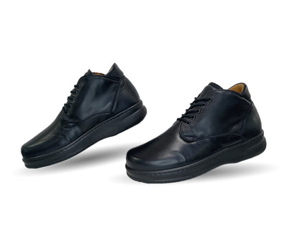Zapato Terapéutico tipo Bota para pie Diabético o Lastimado de piel de cordero Terapie 209 Negro para hombre