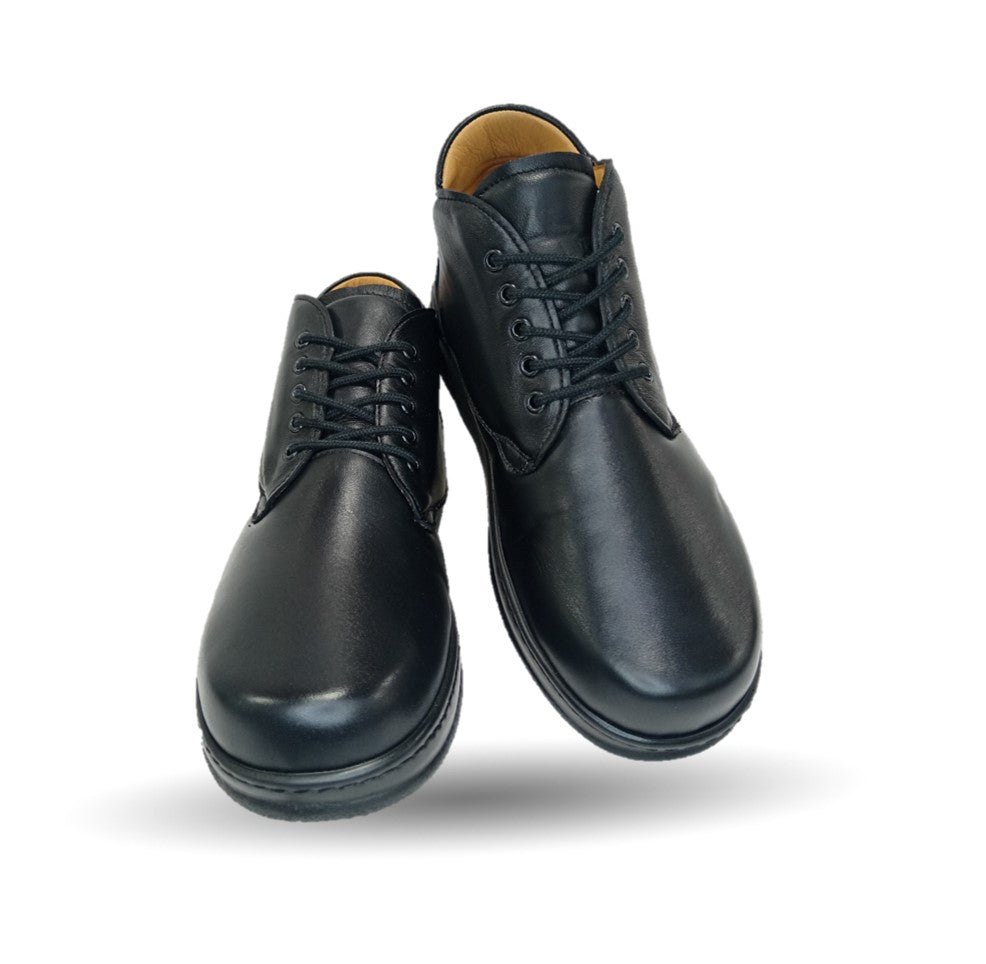 Zapato Terapéutico tipo Bota para pie Diabético o Lastimado de piel de cordero Terapie 209 Negro para hombre