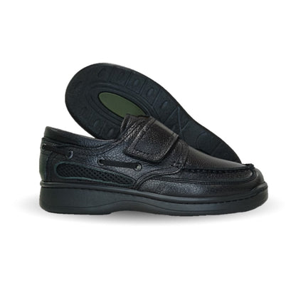 Zapato Terapéutico para pie Diabético o Lastimado de piel de cordero Terapie 211 Negro para hombre