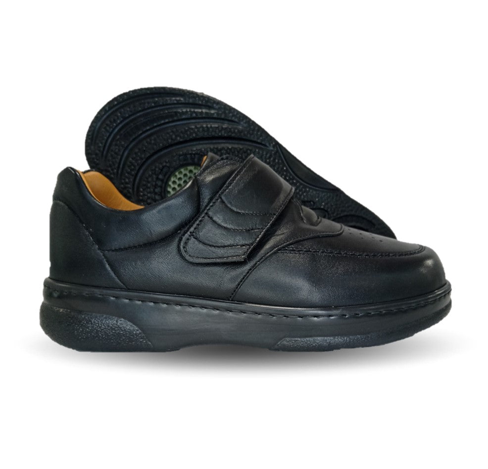 Zapato Terapéutico para pie Diabético o Lastimado de piel de cordero Terapie 223 Negro para hombre