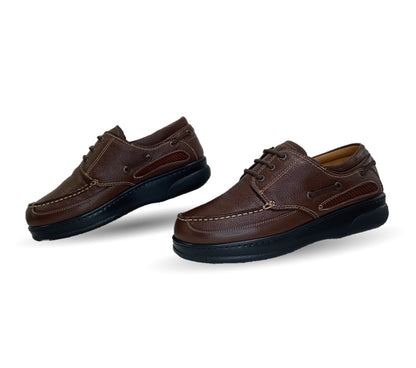 Zapato Terapéutico para pie Diabético o Lastimado de piel de cordero Terapie 226 Tabaco para hombre