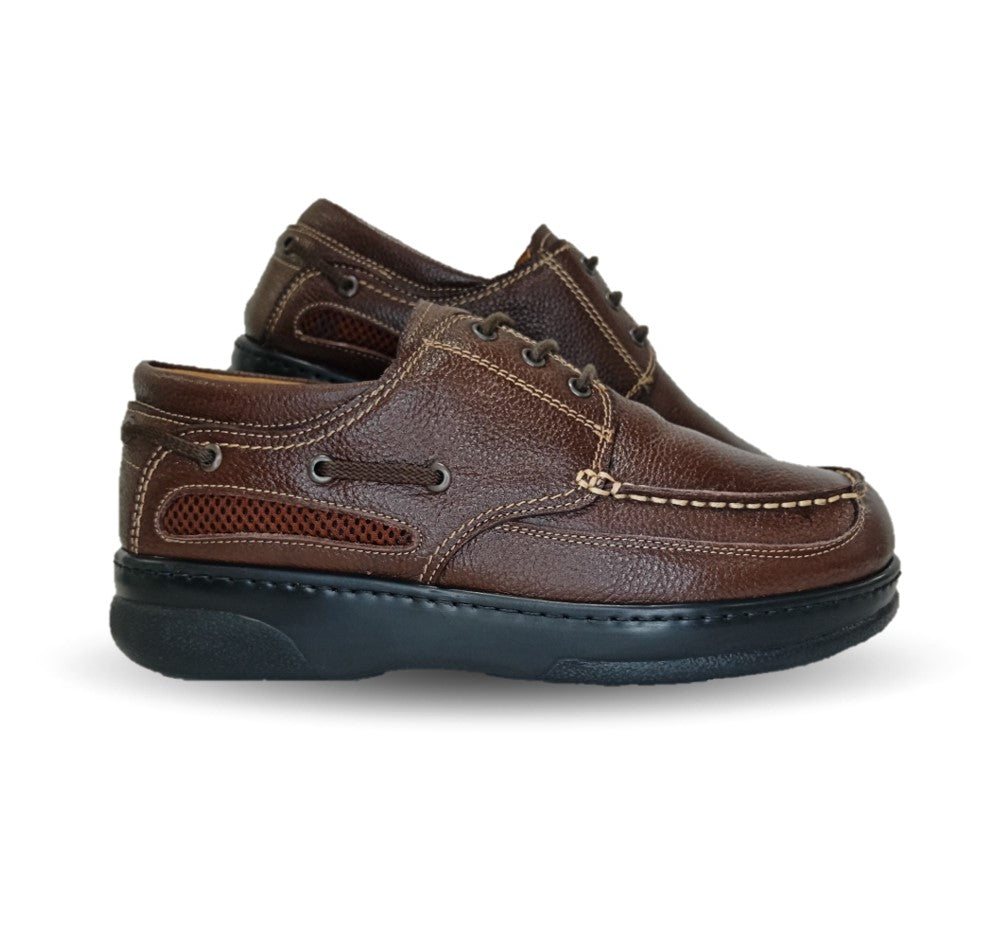 Zapato Terapéutico para pie Diabético o Lastimado de piel de cordero Terapie 226 Tabaco para hombre