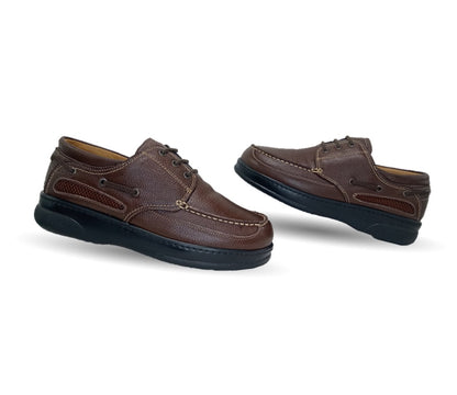 Zapato Terapéutico para pie Diabético o Lastimado de piel de cordero Terapie 226 Tabaco para hombre