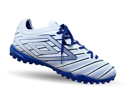 Tenis de Futbol con multitacos Umbro 81938 Blanco/Negro/Azul para hombre