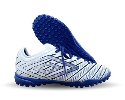 Tenis de Futbol con multitacos Umbro 81938 Blanco/Negro/Azul para hombre
