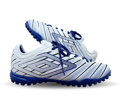 Tenis de Futbol con multitacos Umbro 81938 Blanco/Negro/Azul para hombre