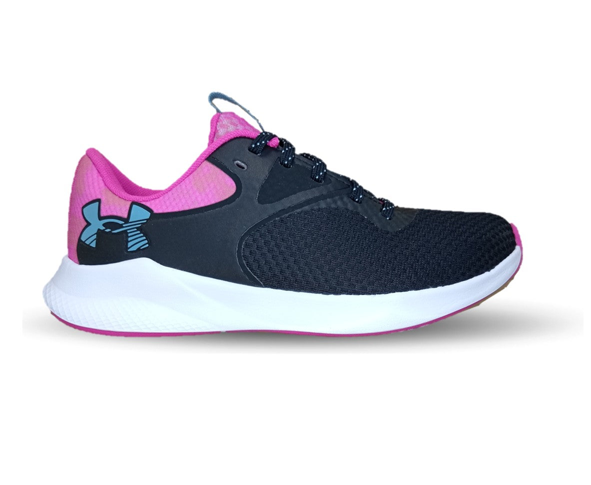 Tenis Deportivo Under Armour 8003 Negro/Fiusha para mujer