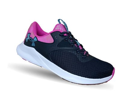 Tenis Deportivo Under Armour 8003 Negro/Fiusha para mujer
