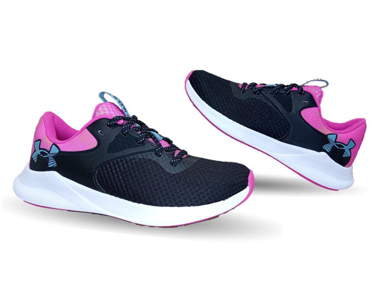 Tenis Deportivo Under Armour 8003 Negro/Fiusha para mujer