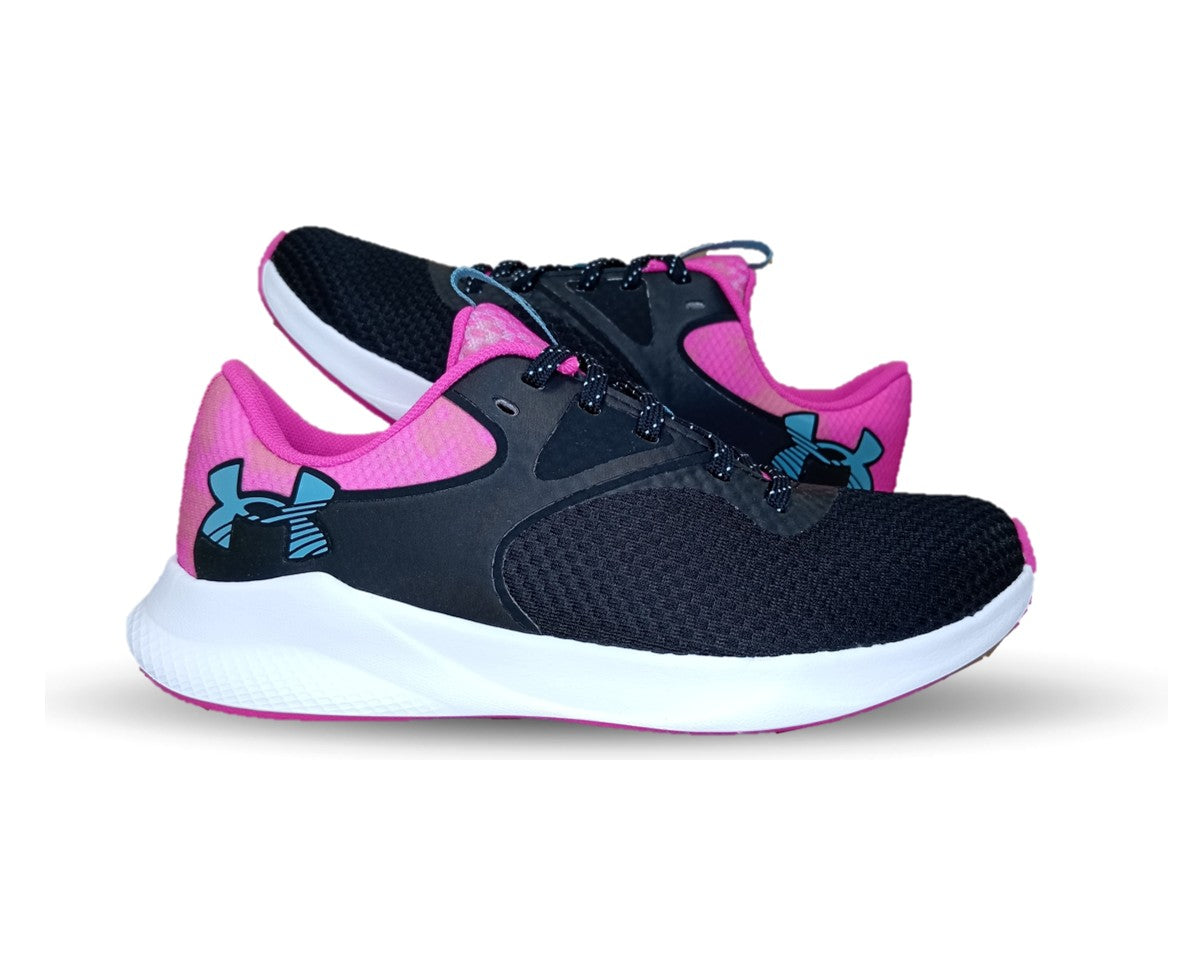 Tenis Deportivo Under Armour 8003 Negro/Fiusha para mujer