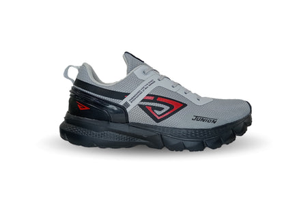Tenis Deportivo Union 334 Gris/Negro/Rojo para hombre