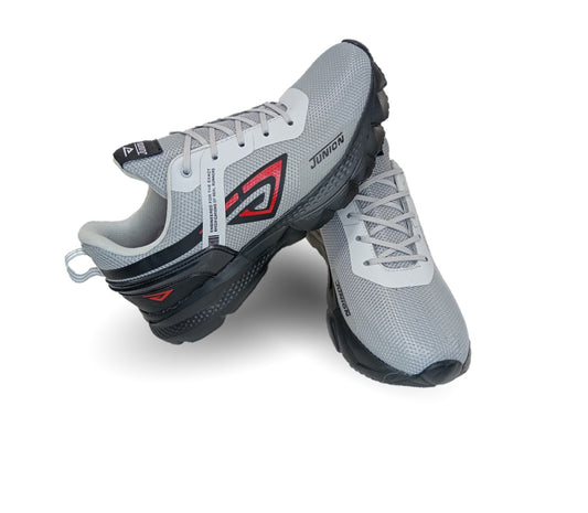 Tenis Deportivo Union 334 Gris/Negro/Rojo para hombre