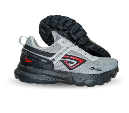 Tenis Deportivo Union 334 Gris/Negro/Rojo para hombre