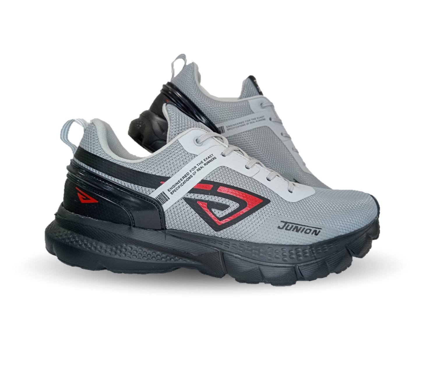 Tenis Deportivo Union 334 Gris/Negro/Rojo para hombre