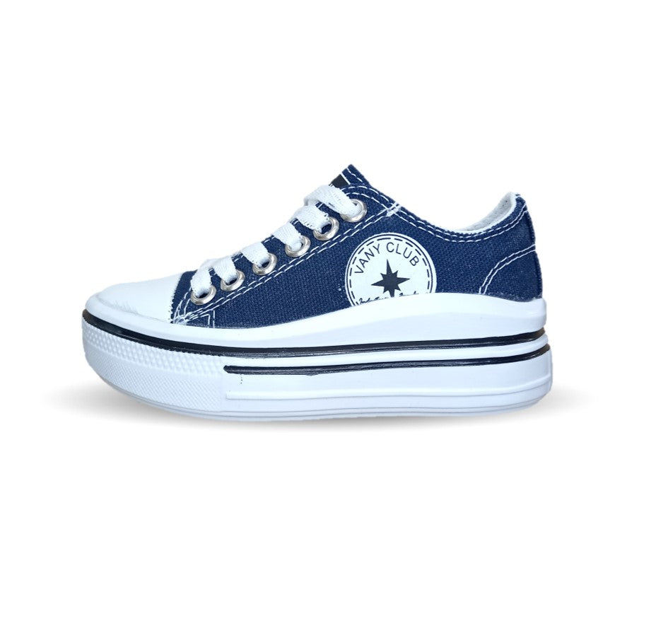Tenis con agujetas Vany 4 Azul Marino Unisex para niño y niña