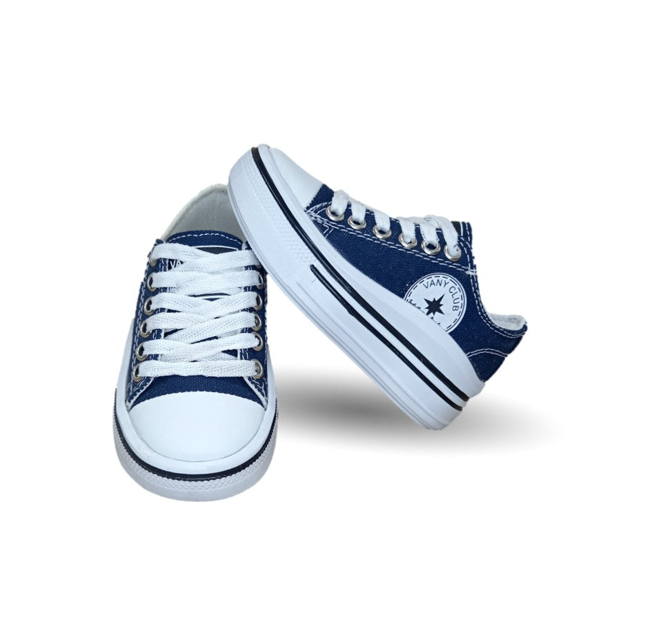 Tenis con agujetas Vany 4 Azul Marino Unisex para niño y niña