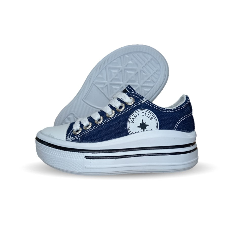 Tenis con agujetas Vany 4 Azul Marino Unisex para niño y niña