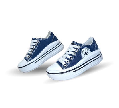 Tenis con agujetas Vany 4 Azul Marino Unisex para niño y niña