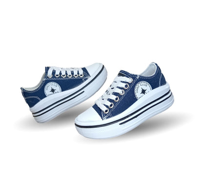 Tenis con agujetas Vany 4 Azul Marino Unisex para niño y niña