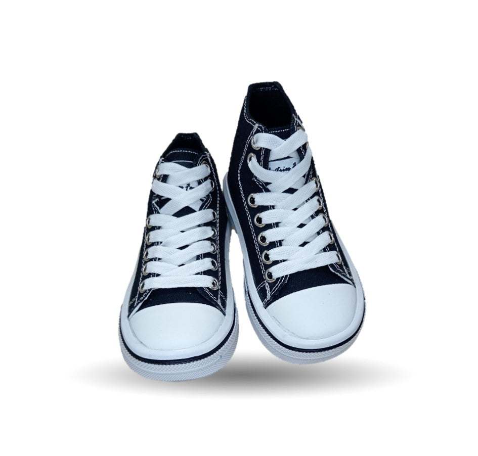 Tenis tipo Bota con agujetas Vany 6010 Negro Unisex para niño y niña