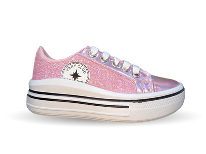 Tenis con agujetas Vany 4 Rosa para niña