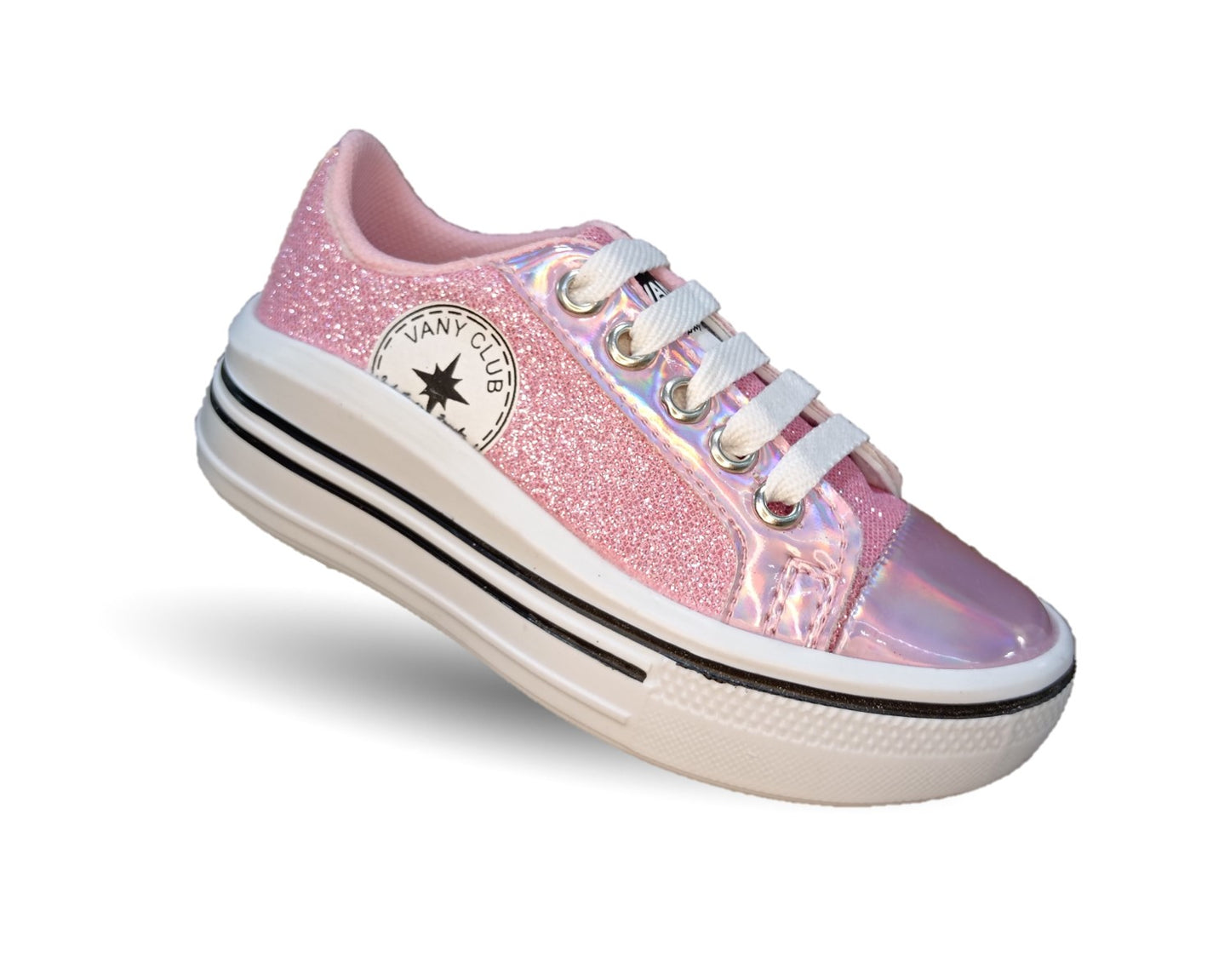 Tenis con agujetas Vany 4 Rosa para niña