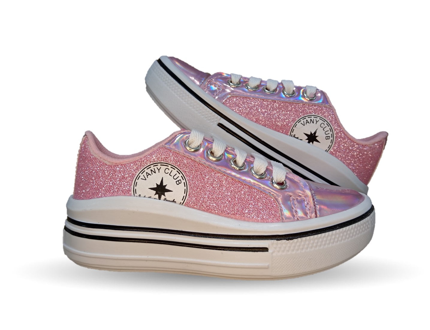 Tenis con agujetas Vany 4 Rosa para niña