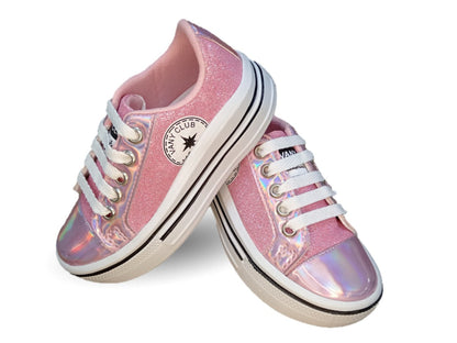 Tenis con agujetas Vany 4 Rosa para niña