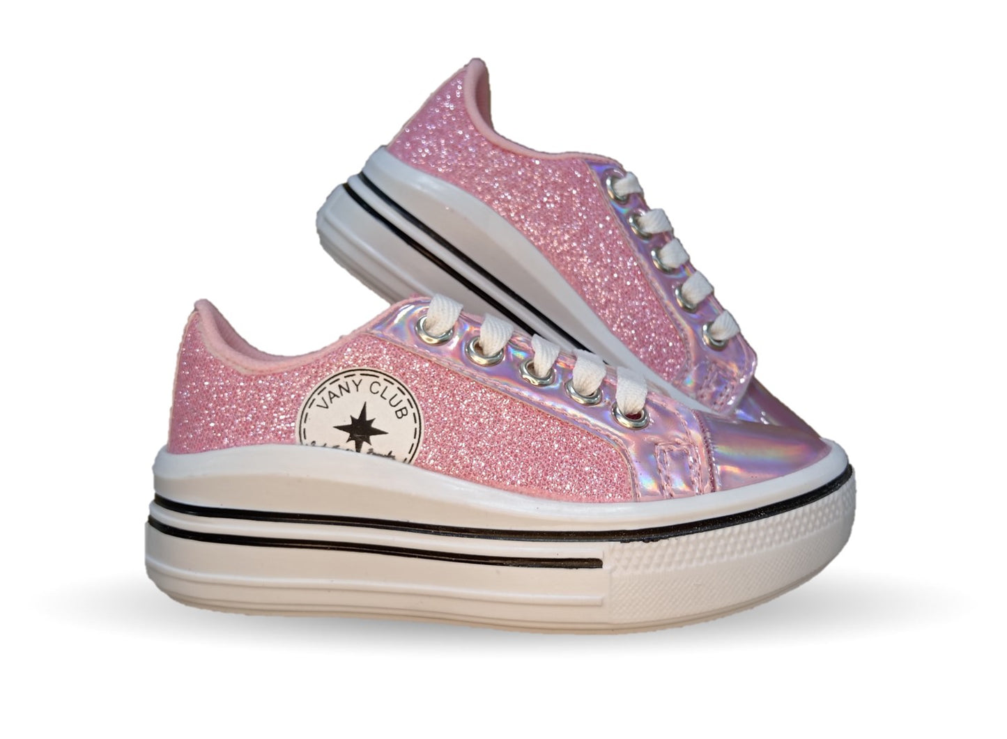 Tenis con agujetas Vany 4 Rosa para niña