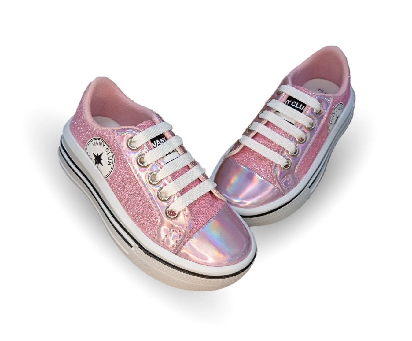 Tenis con agujetas Vany 4 Rosa para niña