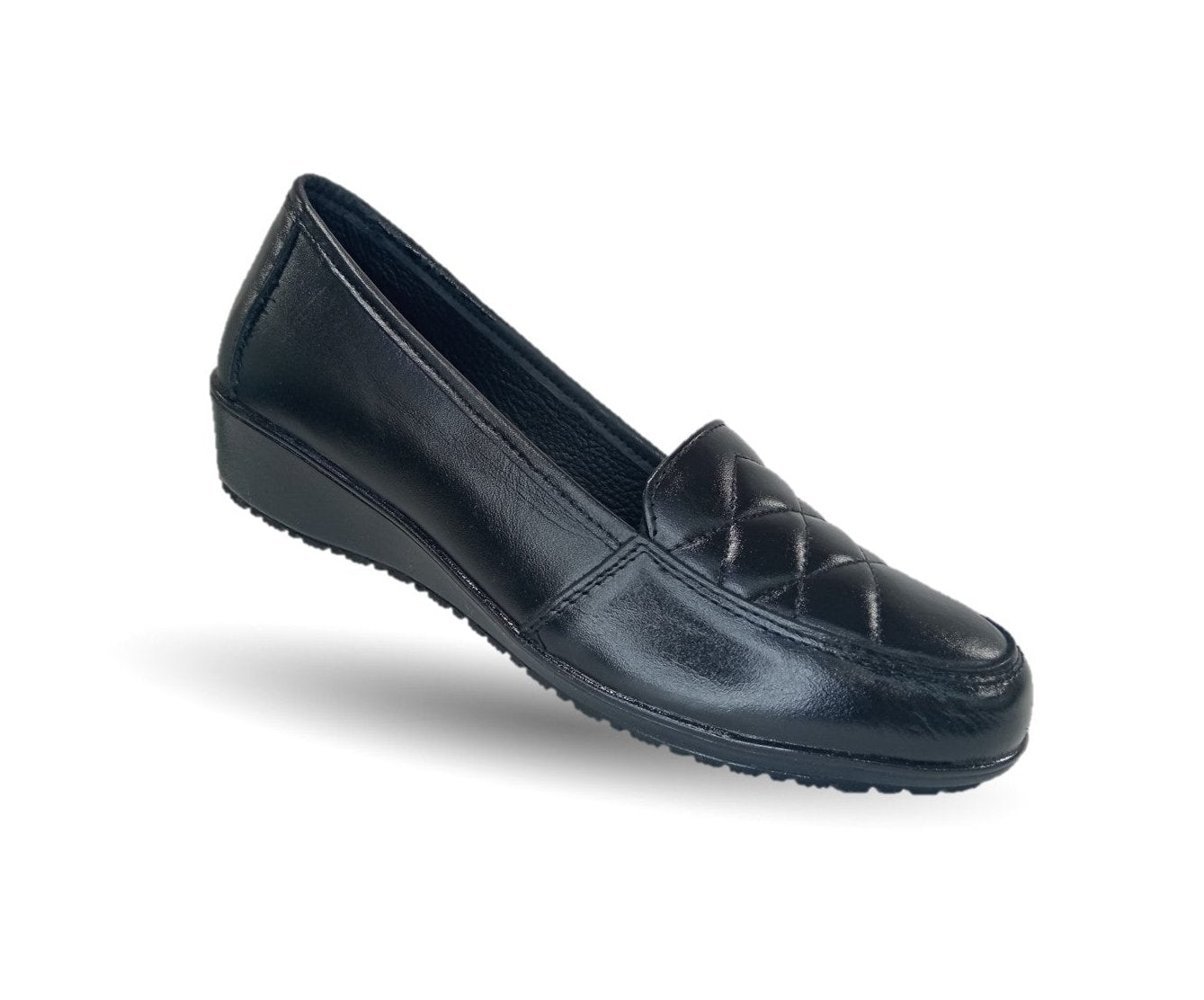 Zapato de Confort de piel Ladys Var-Tell 11 Negro para mujer